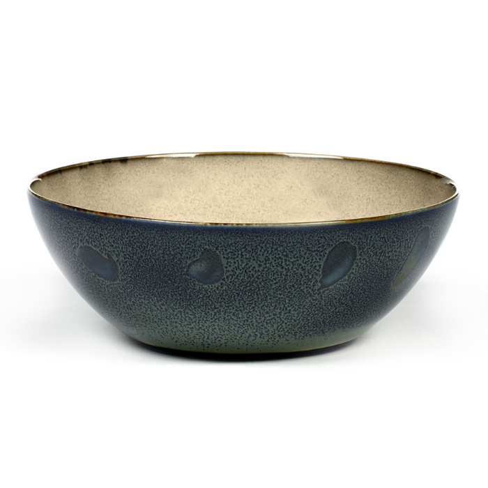 Bowl extra Large Misty Grey/Dark Blue, set van 4 stuks